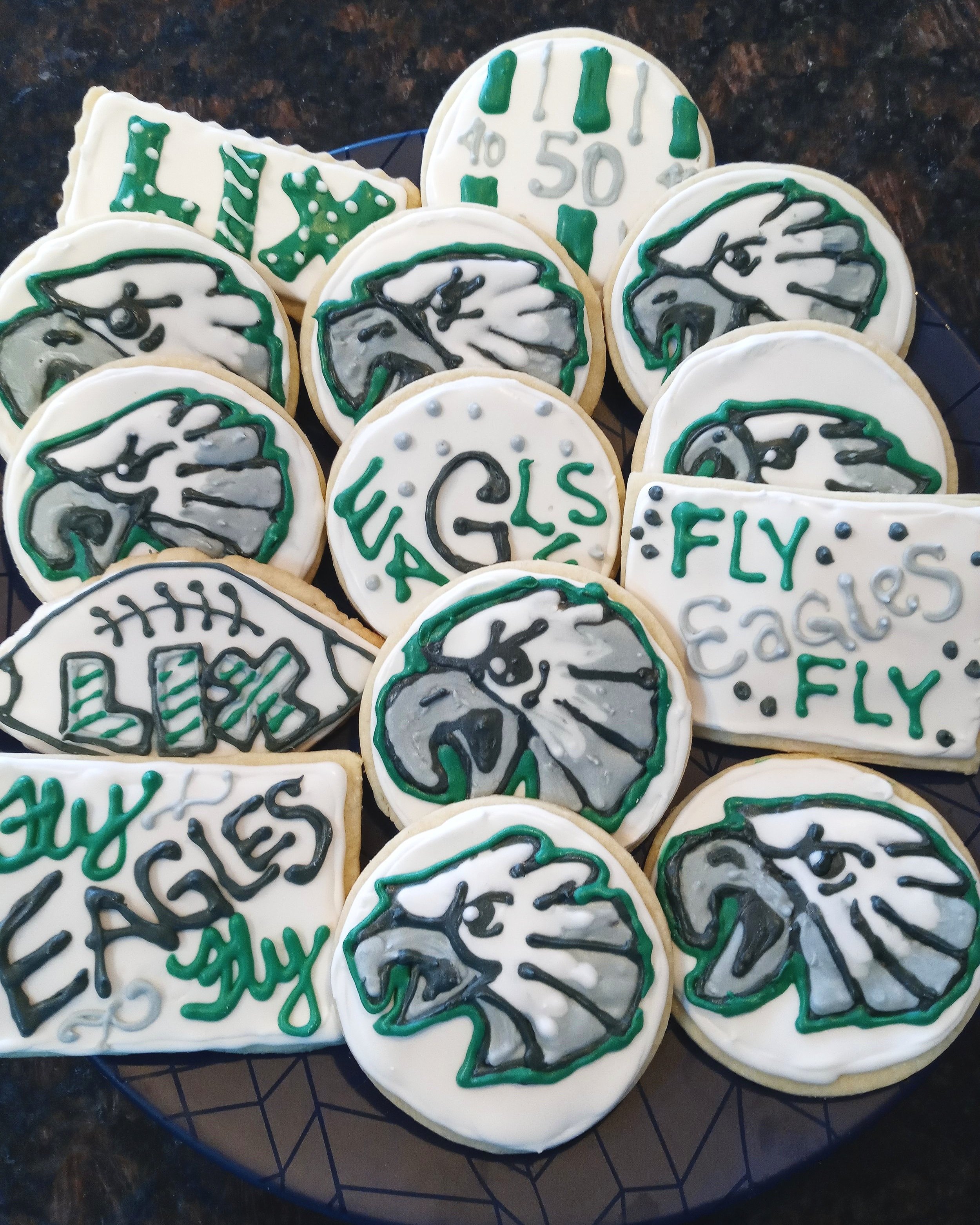Superbowl Themed Sugar Cookies