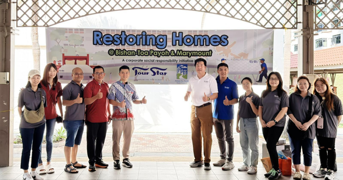 Four Star partners Bishan-Toa Payoh Town Council to distribute new mattresses to over 30 households