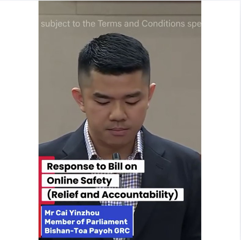 Online Safety (Relief and Accountability) Bill - Cai Yinzhou