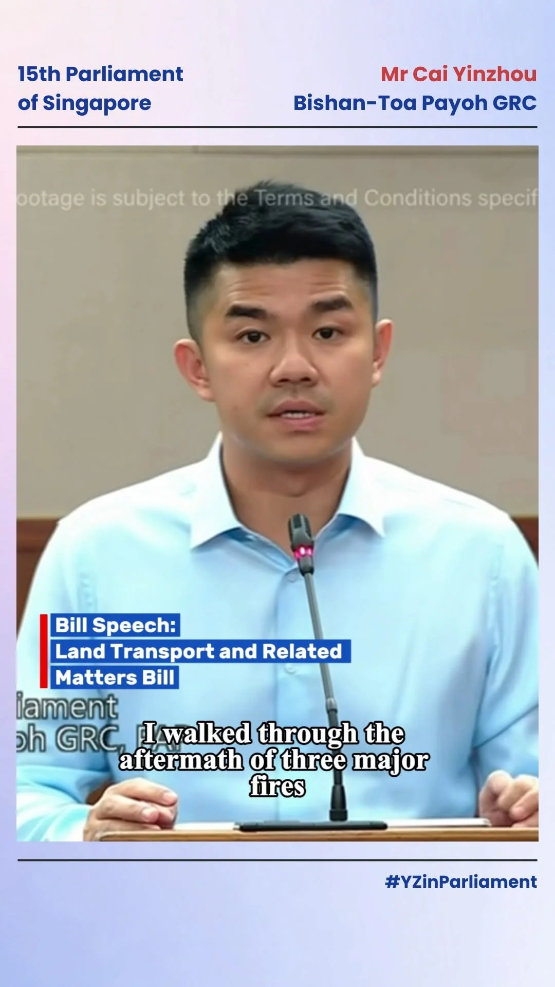 Land Transport and Related Matters Bill - Cai Yinzhou