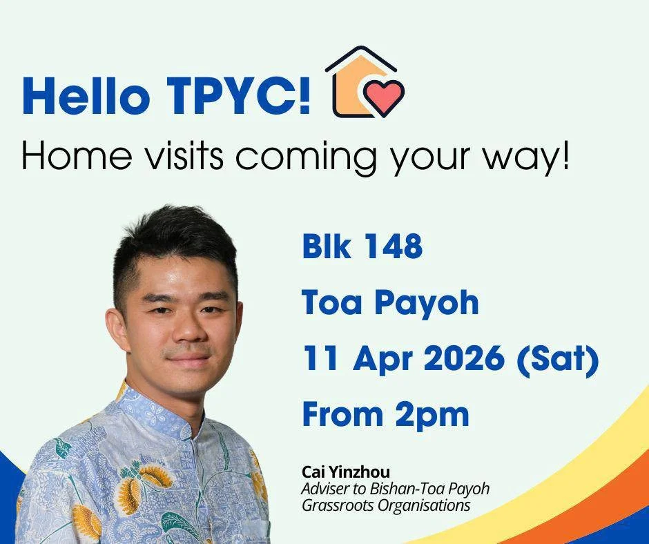 🏡 Hello Blk 148 residents!

I will be visiting residents at Blk 148 (7th to 11th floor) on 11 April (Sat), from 2pm to 5pm together with our Grassroots Volunteers.

Looking forward to meeting our residents and hearing from you on how we can improve 