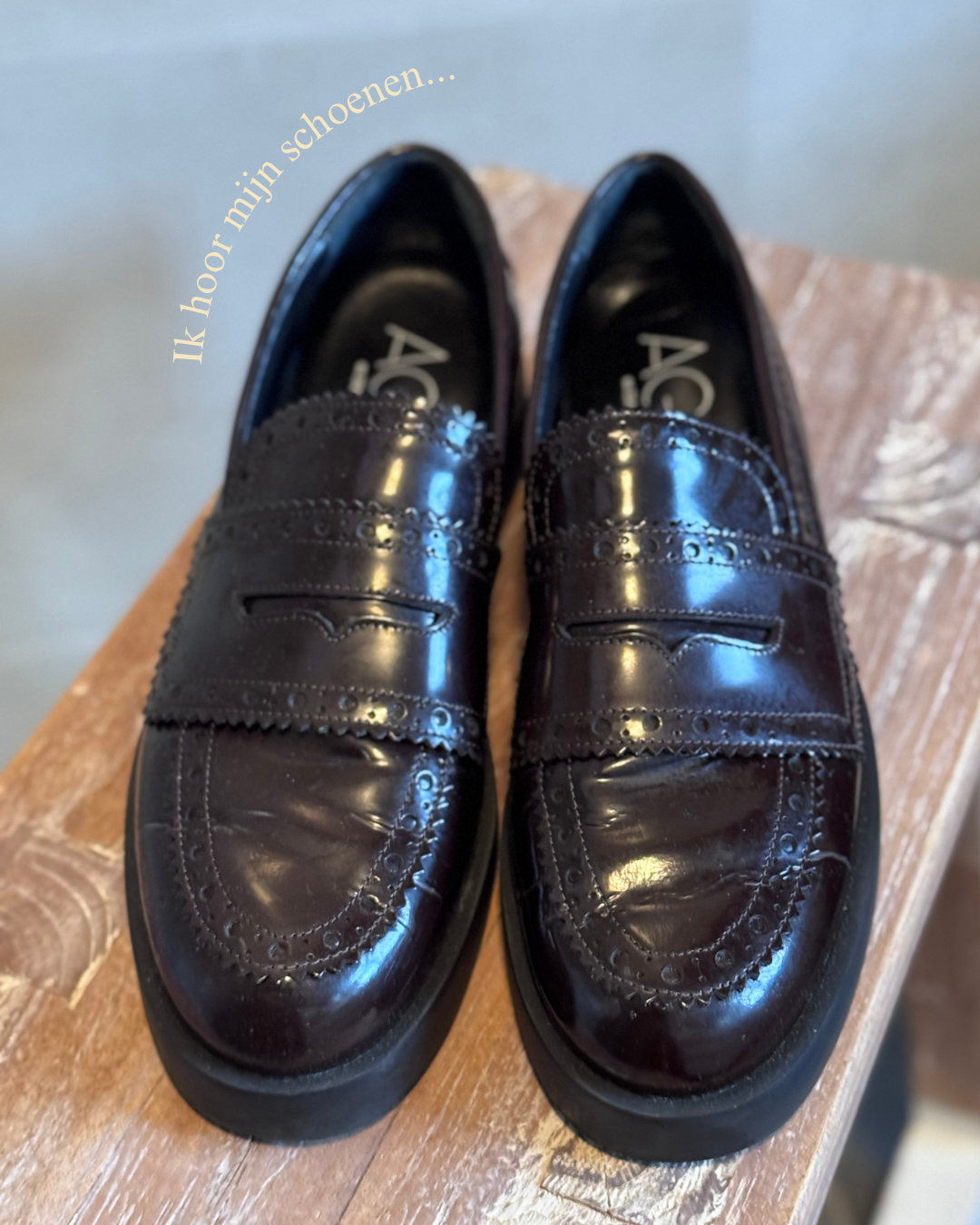 Ik hoor mijn schoenen…