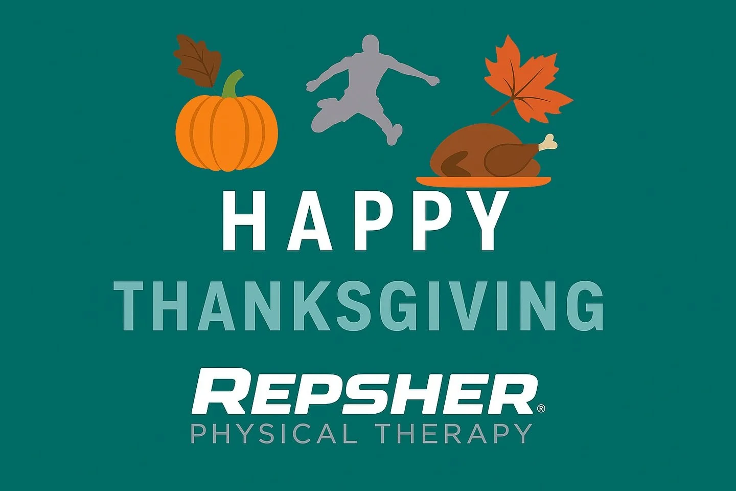 Happy Thanksgiving from all of us at Repsher Physical Therapy! 🍂🦃
We&rsquo;re grateful for our amazing patients, our community, and the trust you place in us every day.
Wishing you a healthy, happy, movement-filled holiday!
