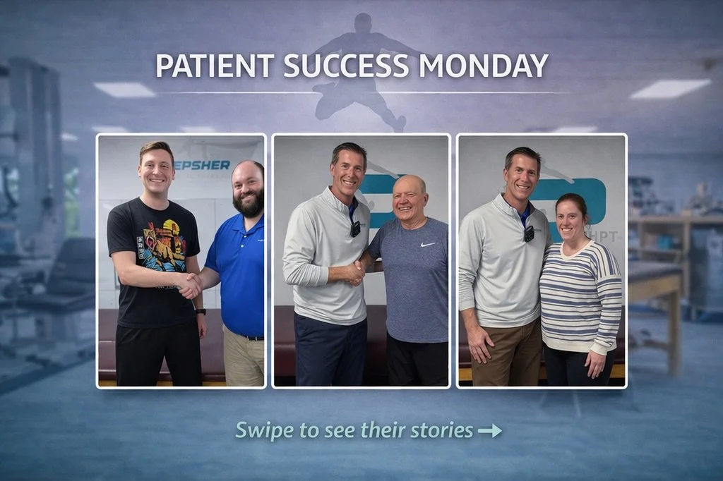 Patient Success Monday 💪

Three great patient milestones from the clinic this week.

&mdash;

Andrew &ndash; ACL Rehab

Andrew returned to our office after tearing his ACL while playing basketball.

When he came back, he was working to rebuild his s