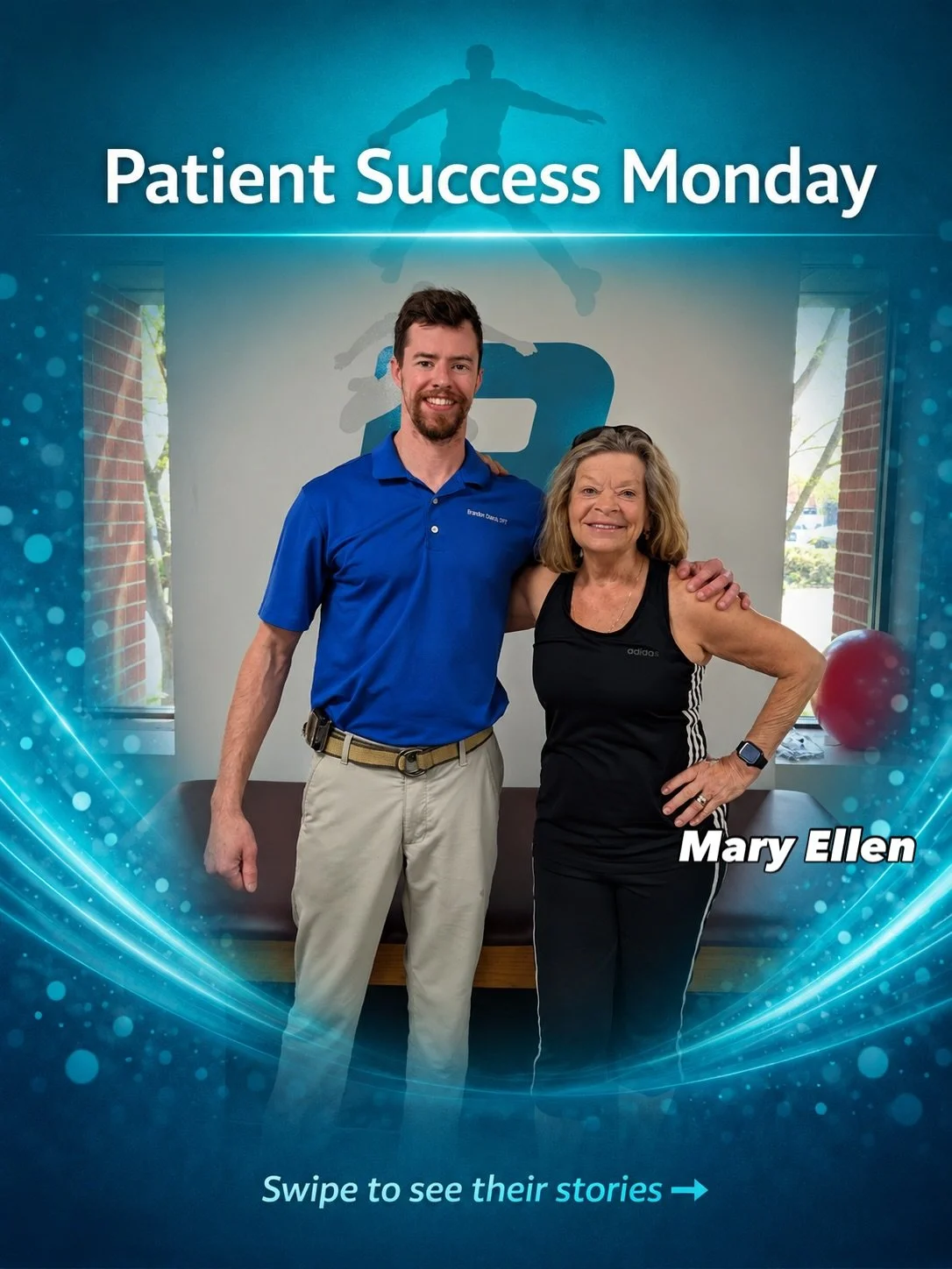 Patient Success Monday 💪

Mary Ellen &ndash; Total Knee Replacement Rehab

Mary Ellen came to PT following her total knee replacement with the goal of getting back to the activities she loves as quickly and safely as possible.

Through her dedicatio