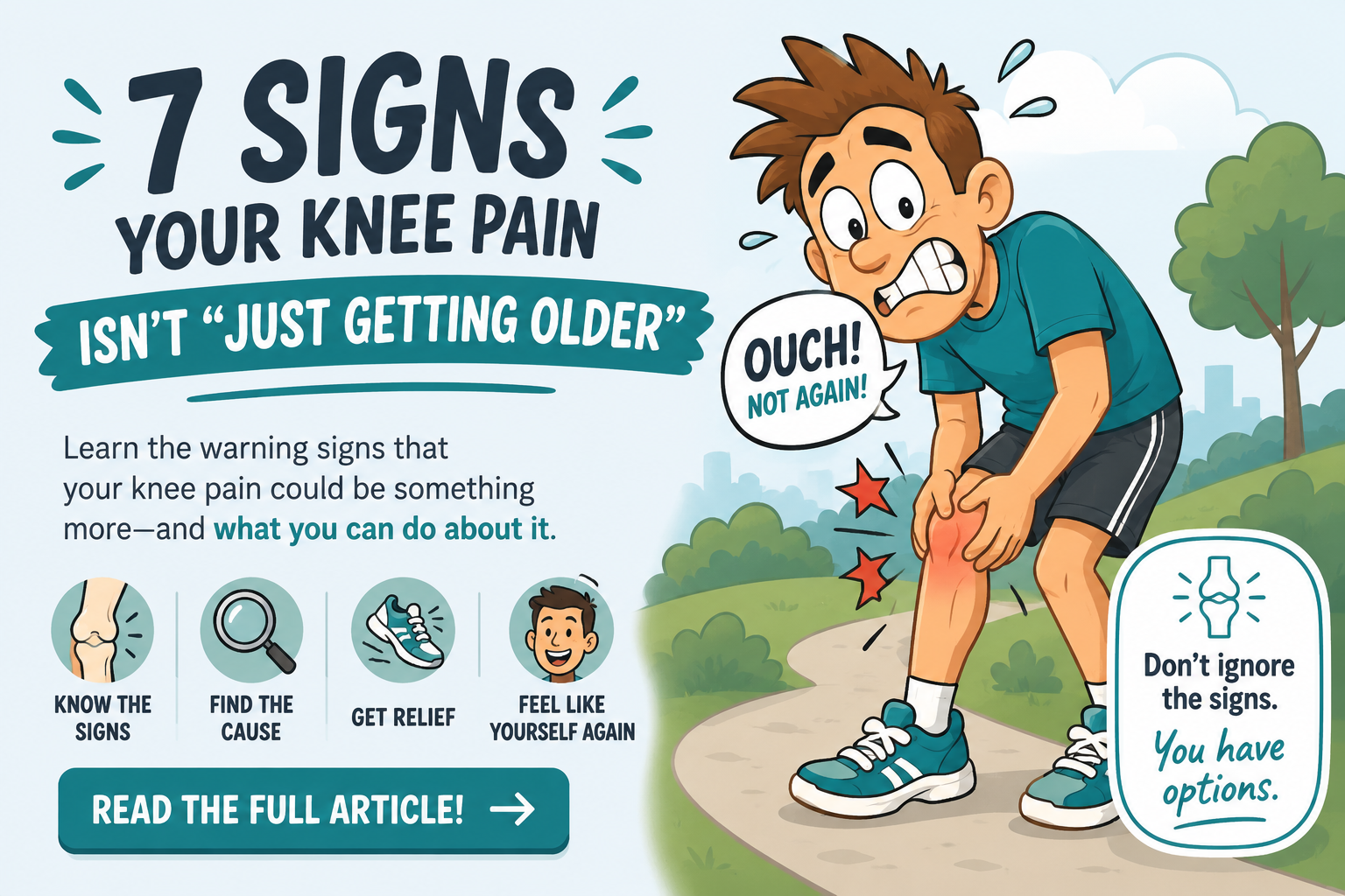7 Signs Your Knee Pain Isn't "Just Getting Older"