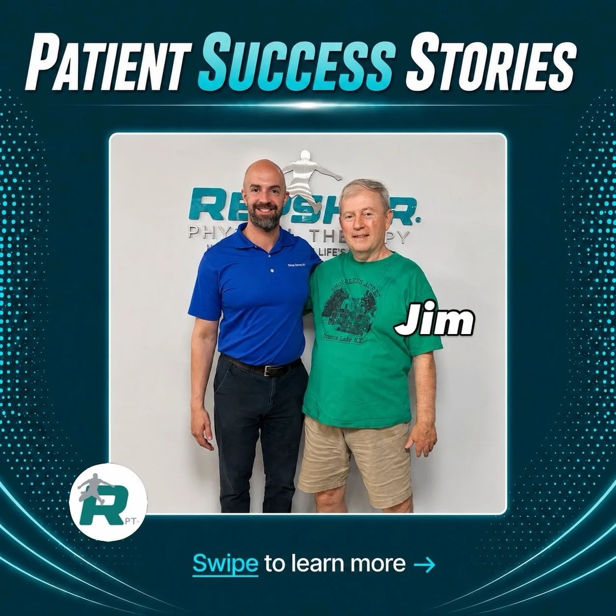 💪 PATIENT SUCCESS MONDAY 💪

Jim came to physical therapy two months ago after developing worsening shoulder pain from breaking up ice with a shovel during the winter.

Through consistent attendance, hard work during his therapy sessions, and dedica