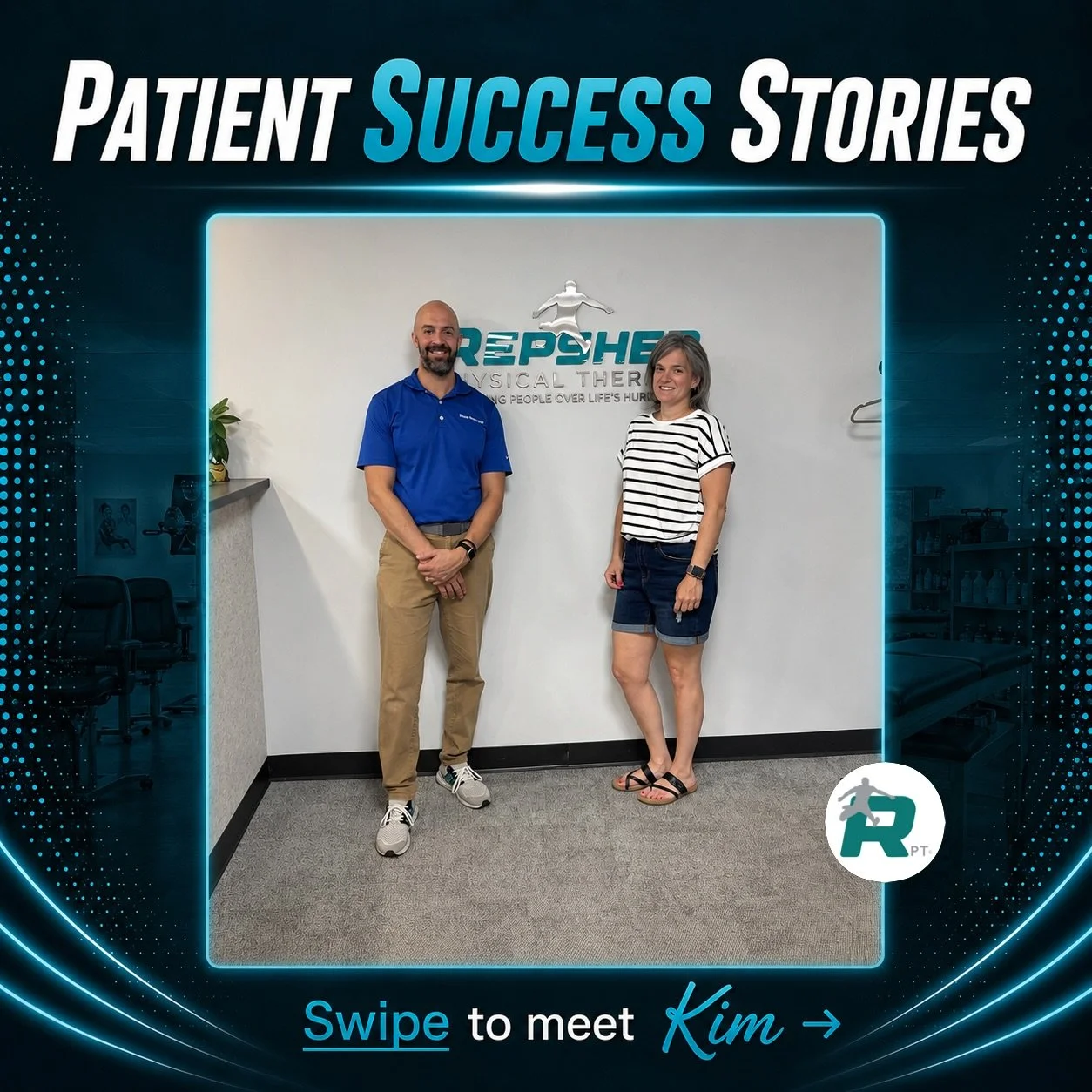 💪 Patient Success Monday

Another great success story from the clinic this week.

When Kim started physical therapy, severe right-sided neck and shoulder pain made even simple tasks&mdash;like doing her hair&mdash;a challenge. She also experienced f