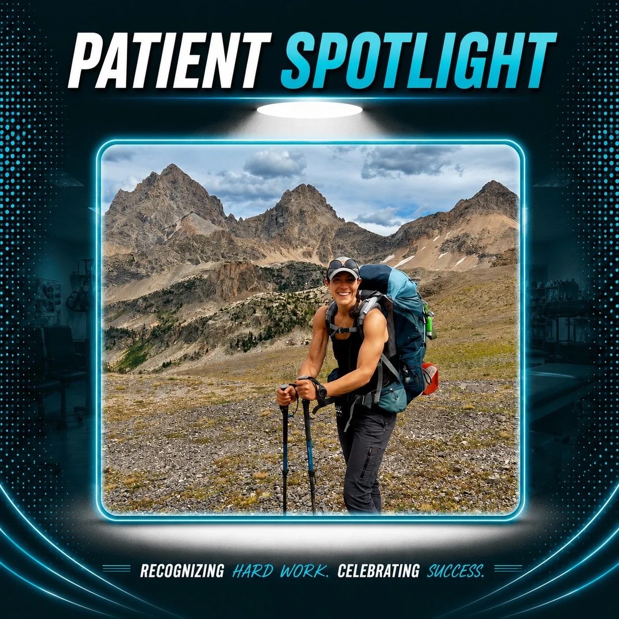 From pain on the trail to conquering the Teton Range! 🏔️✨

When Giuliana came to see her therapist, Kevin, knee pain was stopping her in her tracks whenever she hit the trail. But she had a major goal in sight: get her knee ready for a hiking trip t