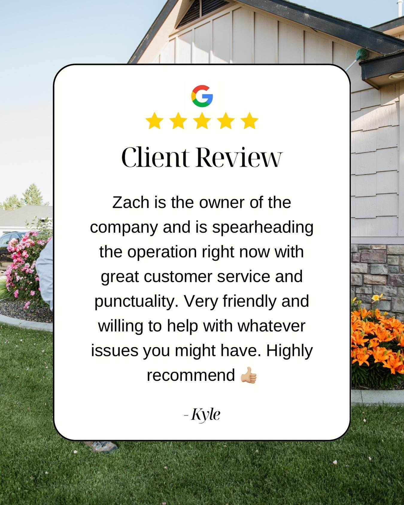 ⭐️⭐️⭐️⭐️⭐️
We’re so grateful for amazing clients like Kyle!
Zach is all about quality, punctuality, and making sure every customer feels taken care of. 👊🏼
Looking for reliable pest control with a personal touch? We’ve got you covered.