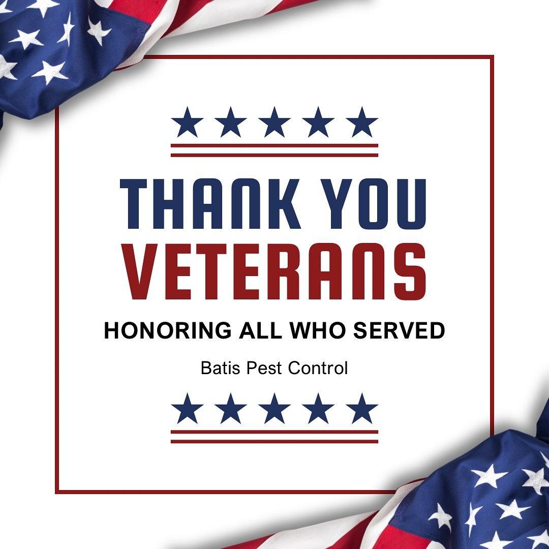 From our family at Batis Pest Control, thank you to all who have served and continue to serve! Your courage and dedication mean the world to us. ❤️🤍💙

#VeteransDay #ThankYouVeterans #BatisPestControl #BoiseLocal #FamilyBusiness #Grateful