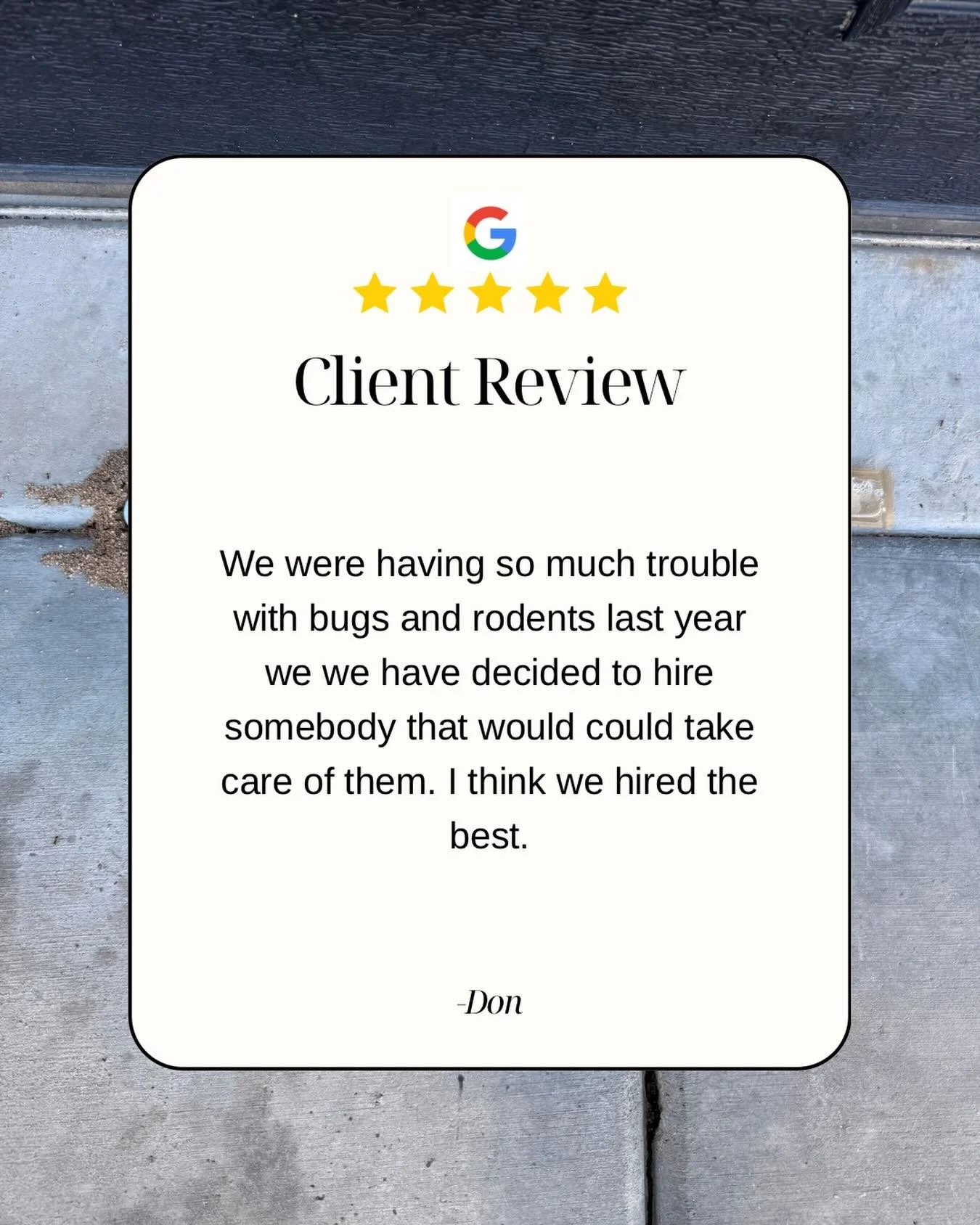 ⭐️⭐️⭐️⭐️⭐️

Spring is here! Stay on top of your bugs with Batis Pest Control! 

#PestControl#IdahoBusiness #HomeCare#BatisPestControl#SupportLocal