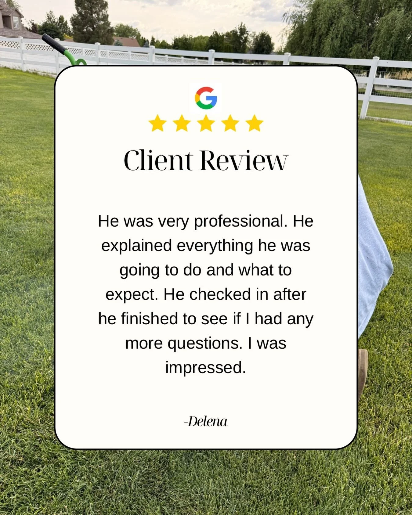 ⭐️⭐️⭐️⭐️⭐️

Nothing beats hearing feedback like this!

#BatisPestControl #PestControlBoise #TreasureValley #PestFreeHome #CustomerReviews