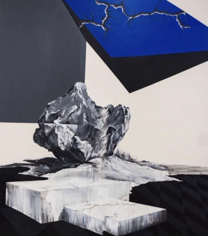 What we carried, carried us -Oil and acrylic on canvas | 63 x 54 inches | 2025