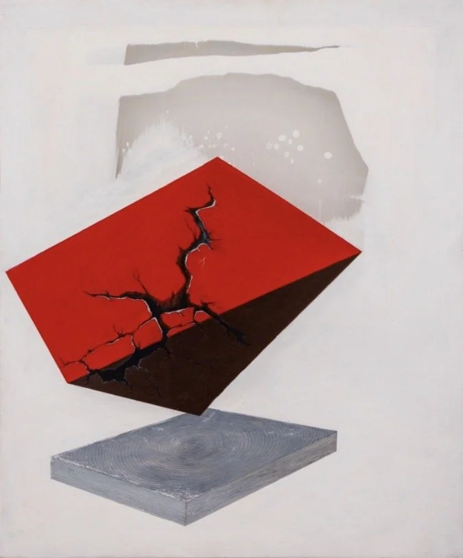 Beneath the skin of memory -Acrylic and oil on silk with metal frame | 24 x 20 inches | 2025