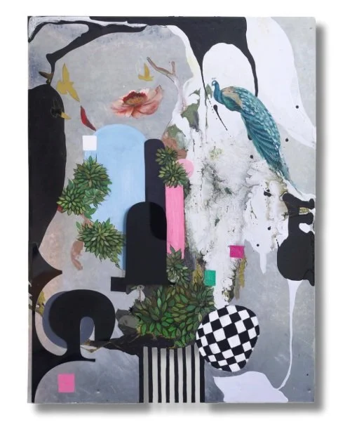 Bhoom Ka Saya | 36 x 54 inches| Oil, Acrylic on Steel