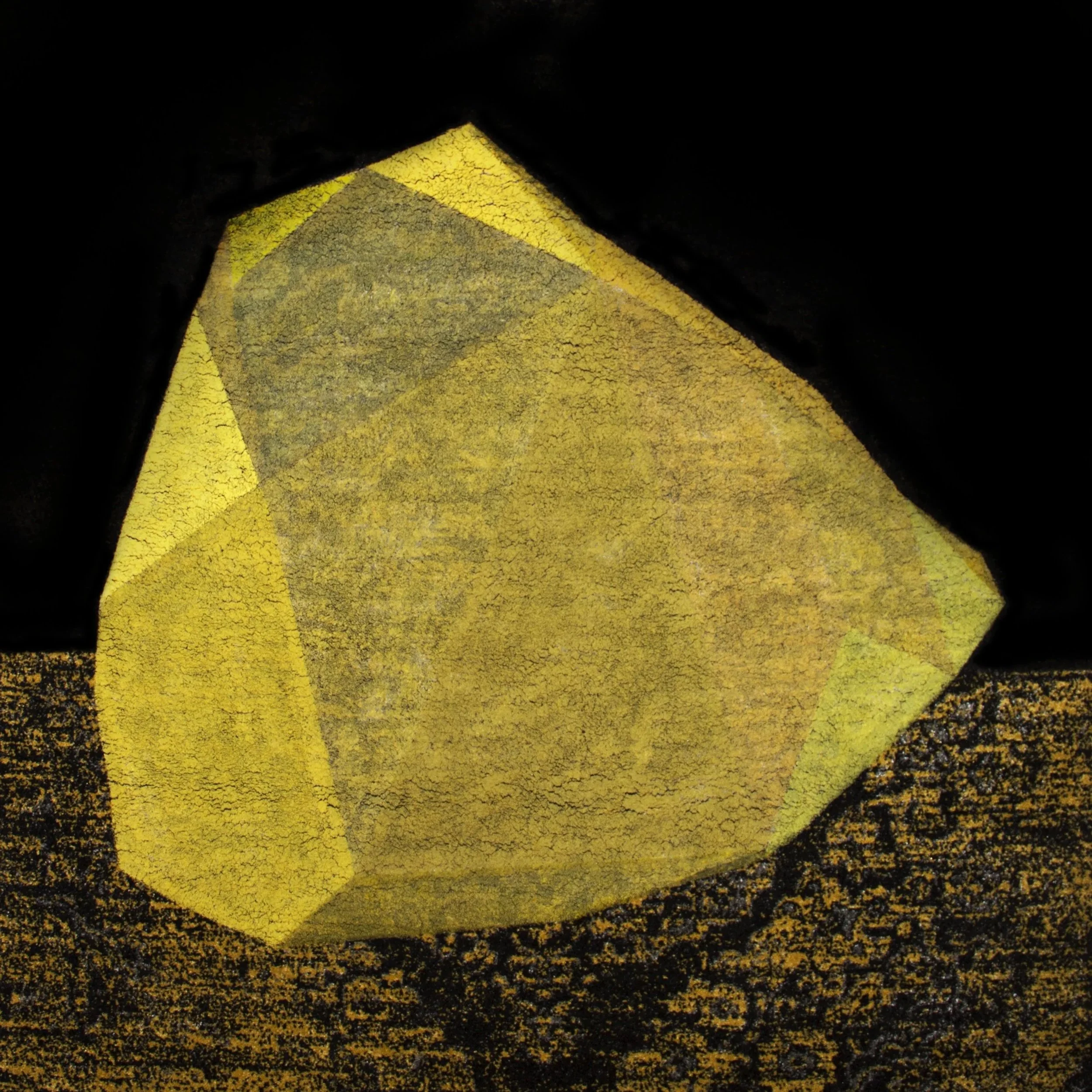 Yellow Gem I Oil on textile/reclaimed carpet I 
86"x63" I 2019