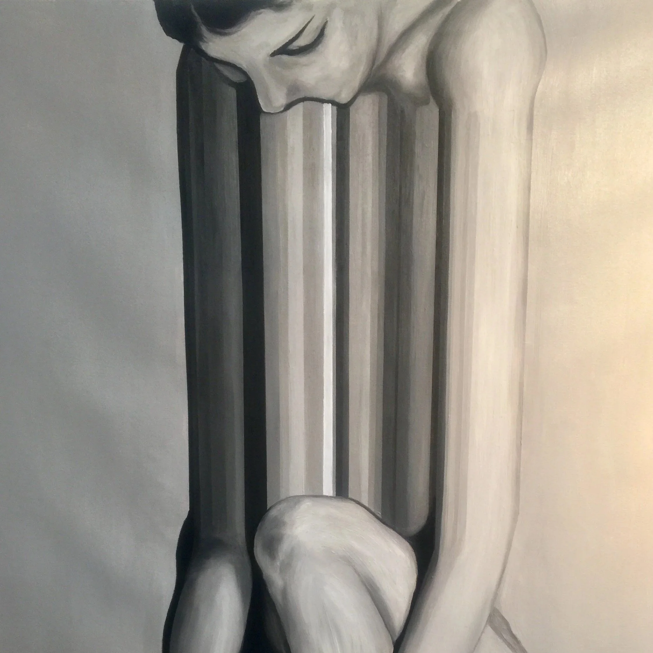 Fragmented Witness I Oil and Acrylic on Canvas I 56"x52" I 2016