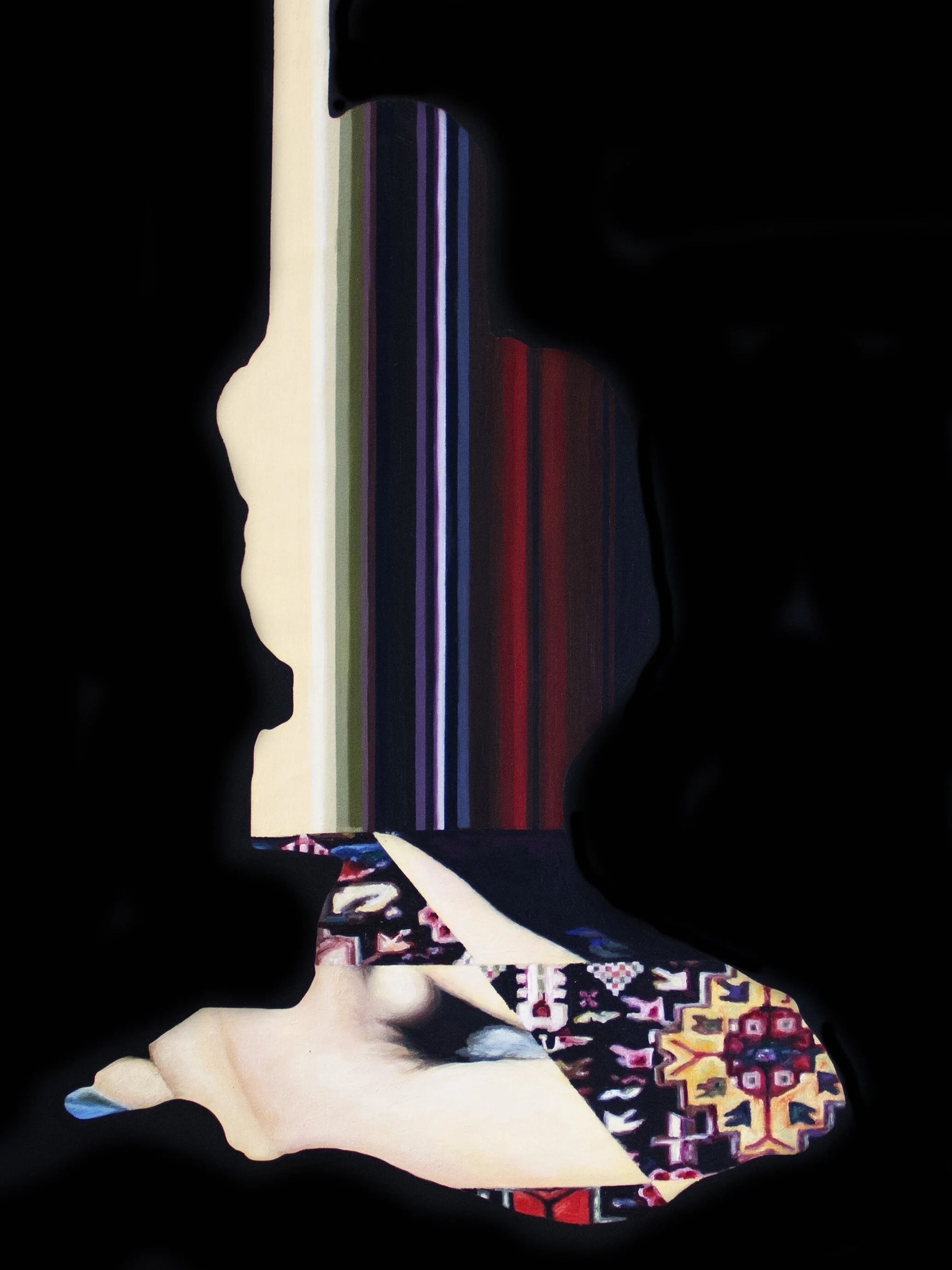 Turning Her Back ( after Ingres) I Oil on Canvas I 36"x24" I 2017