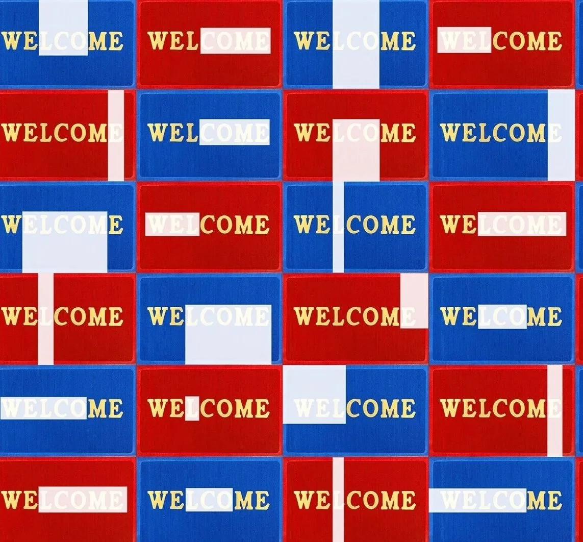 Welcome I Acrylic on Doormats I 12'x8' I 2015
