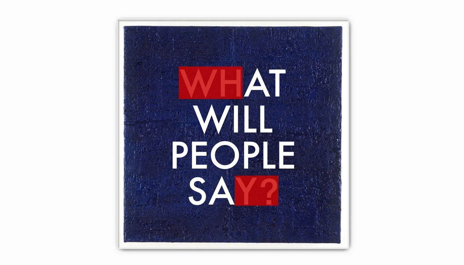 What will people say? I Acrylic on Wood I 4'x4' I 2015