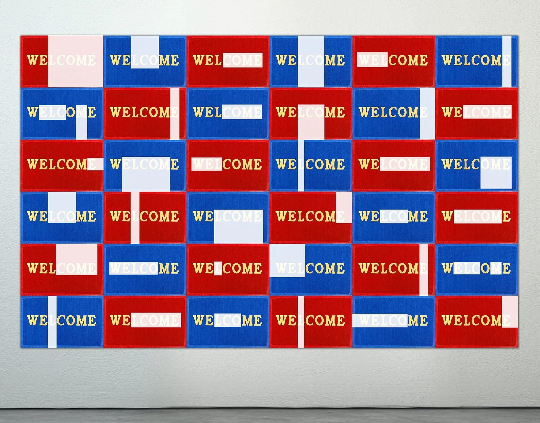 Welcome I Acrylic on Doormats I 12'x8' I 2015