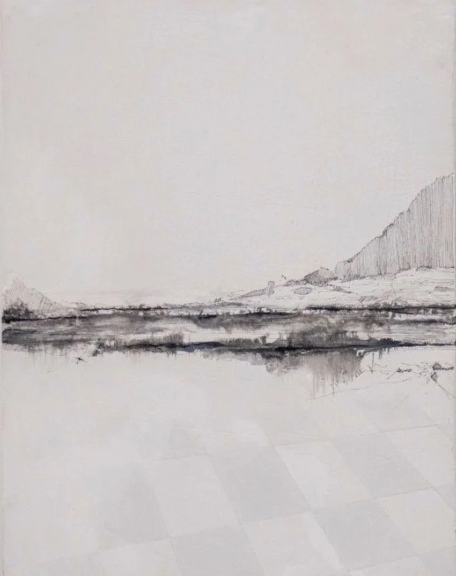What the body inherits (Triptych -Acrylic, ink and oil on canvas | 24 x 18 inches| 2025