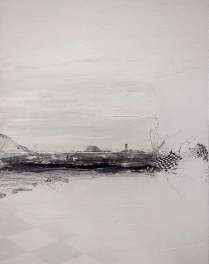 What the body inherits (Triptych -Acrylic, ink and oil on canvas | 24 x 18 inches| 2025