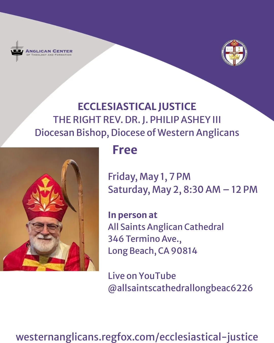 These lectures will offer a critical appraisal of the constitution and canons of the Anglican Church in North America, its dioceses, and congregations in light of biblical, theological and juridical principles that shape the governance of the Churche