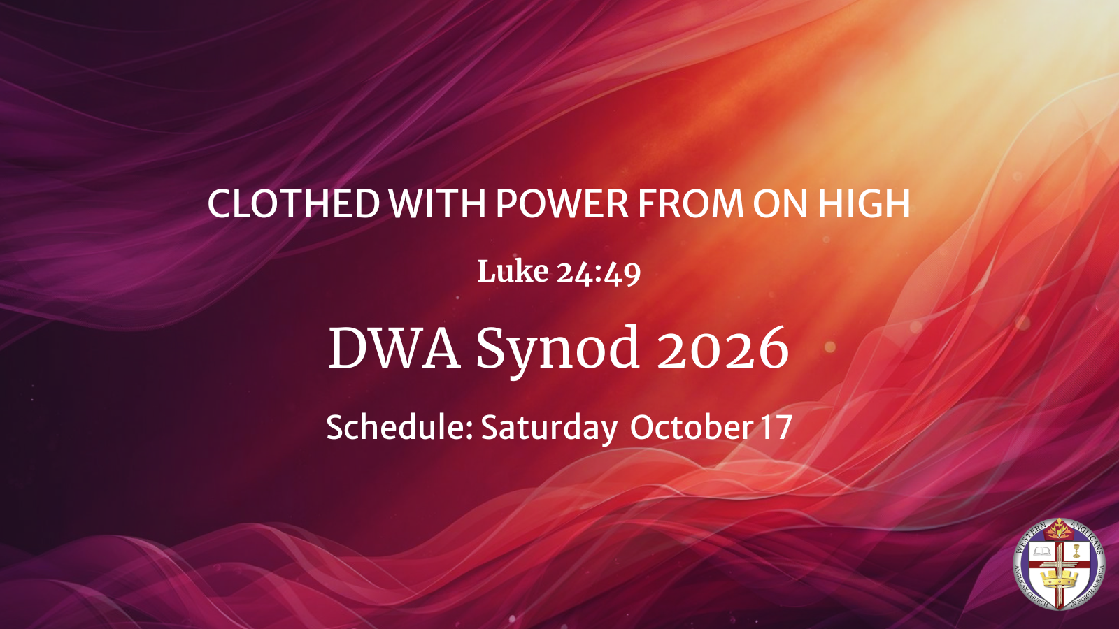 Schedule Saturday October 17