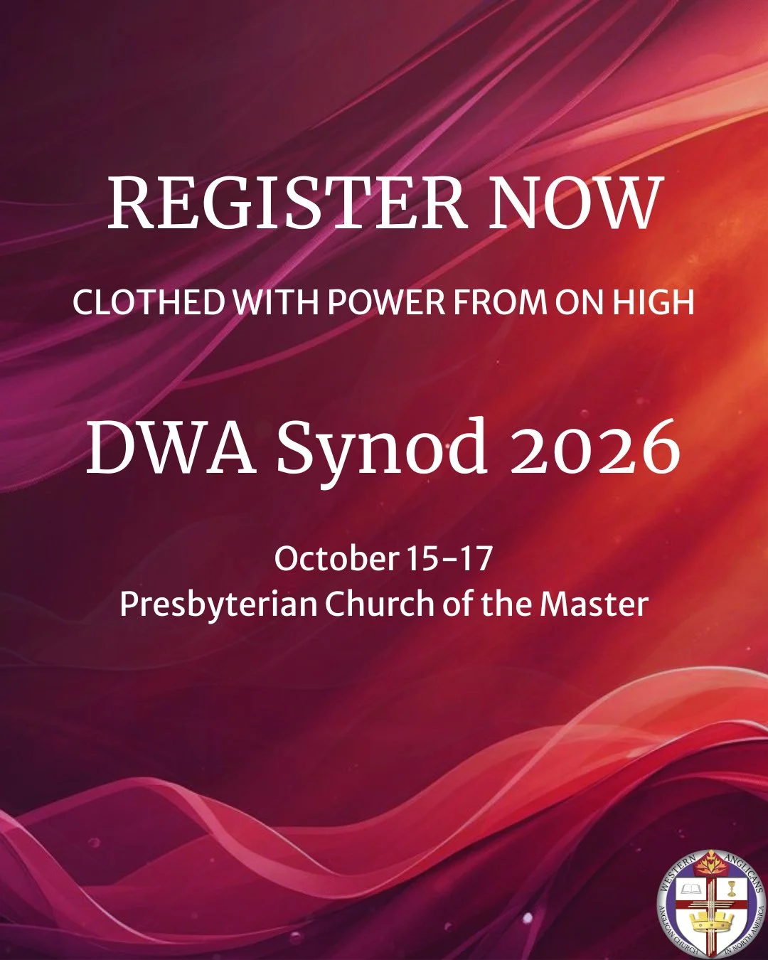 Come be CLOTHED WITH POWER FROM ON HIGH⁠
DWA Synod 2026⁠
⁠
Link in bio