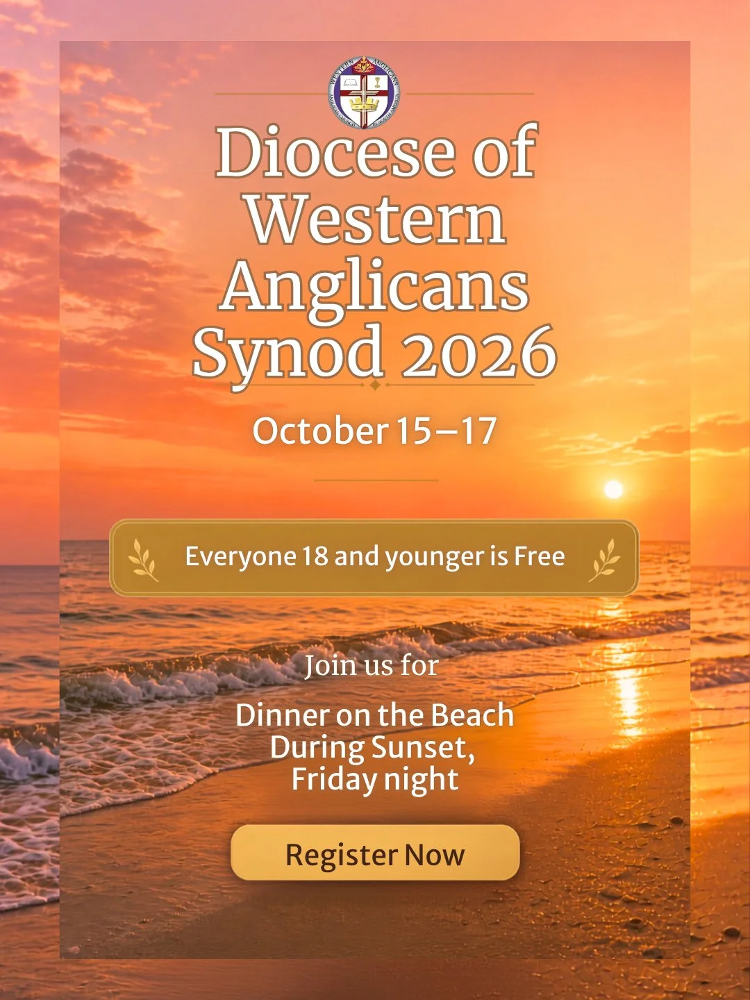 Did we mention that there would be dinner on the beach?⁠
⁠
Link in bio and on website.⁠
⁠
#dwasynod2026