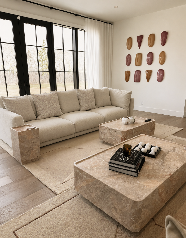 Genesis Plinth Coffee table Large and small