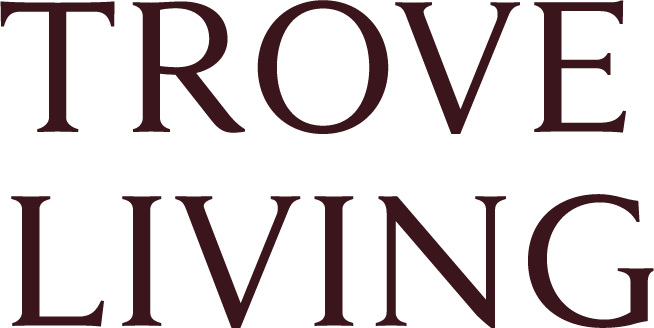 The words "Trove Living" in large, dark font on a white background.