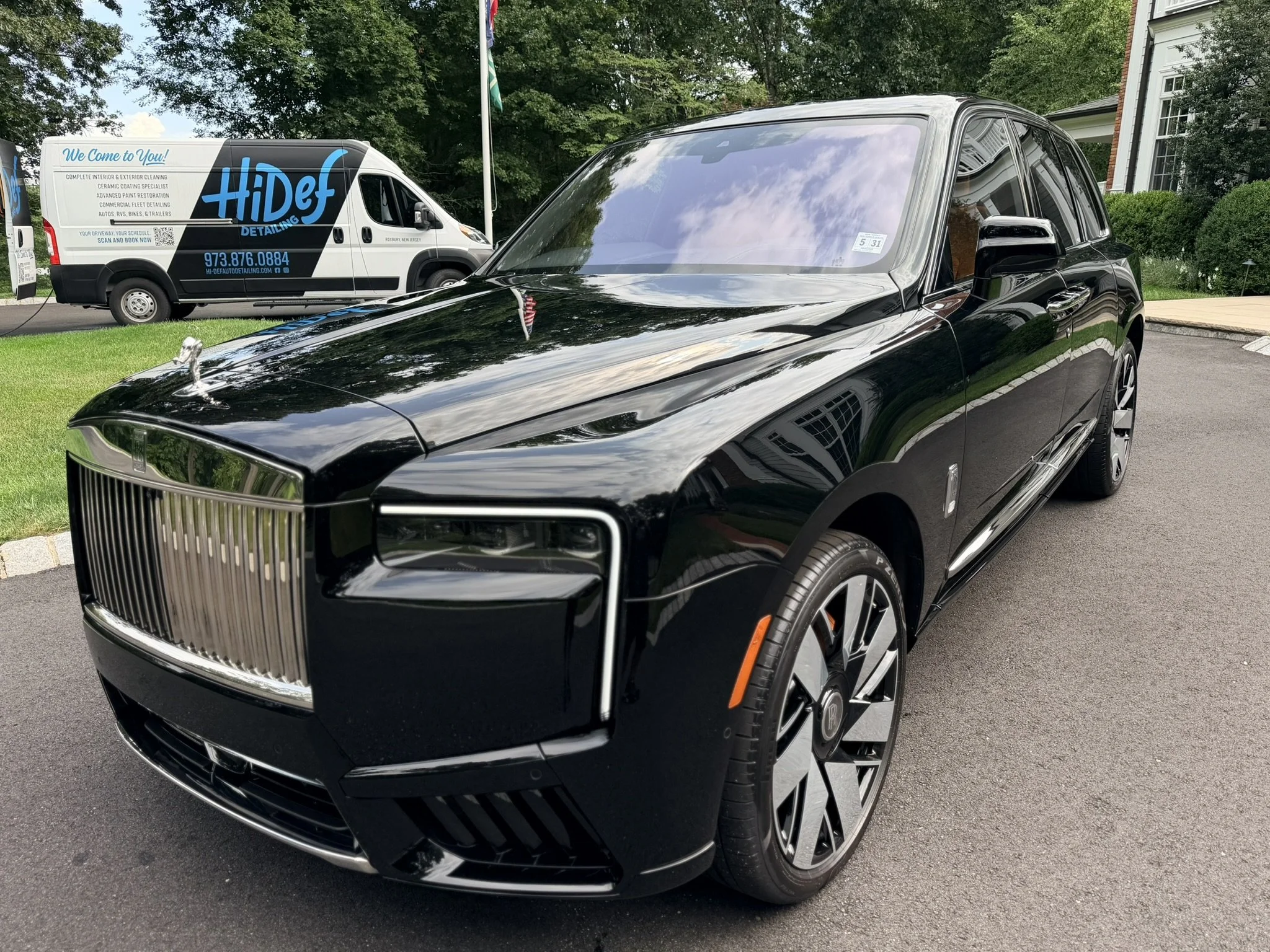 Rolls-Royce Cullinan with Owner's Pride OP3 3-Year Ceramic Coating by Hi-Def Auto Detailing in Roxbury, NJ.