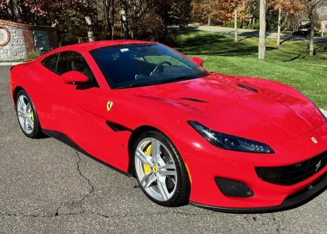 Red Ferrari Portofino with 3-year ceramic coating in Morris Plains, NJ