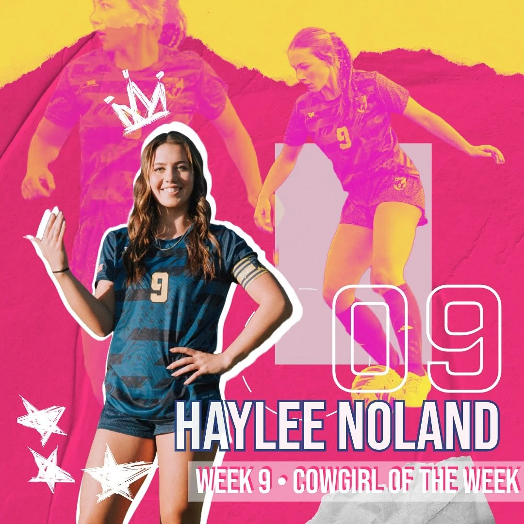 Late again on posting to social media&hellip;but better late than never? 🤔🤦🏼&zwj;♀️

WEEK 9 &bull;
Varsity Athlete of the Week:
Haylee Noland, Senior, played both in the midfield and forward for our Crook County Cowgirls. As our captain, she helpe
