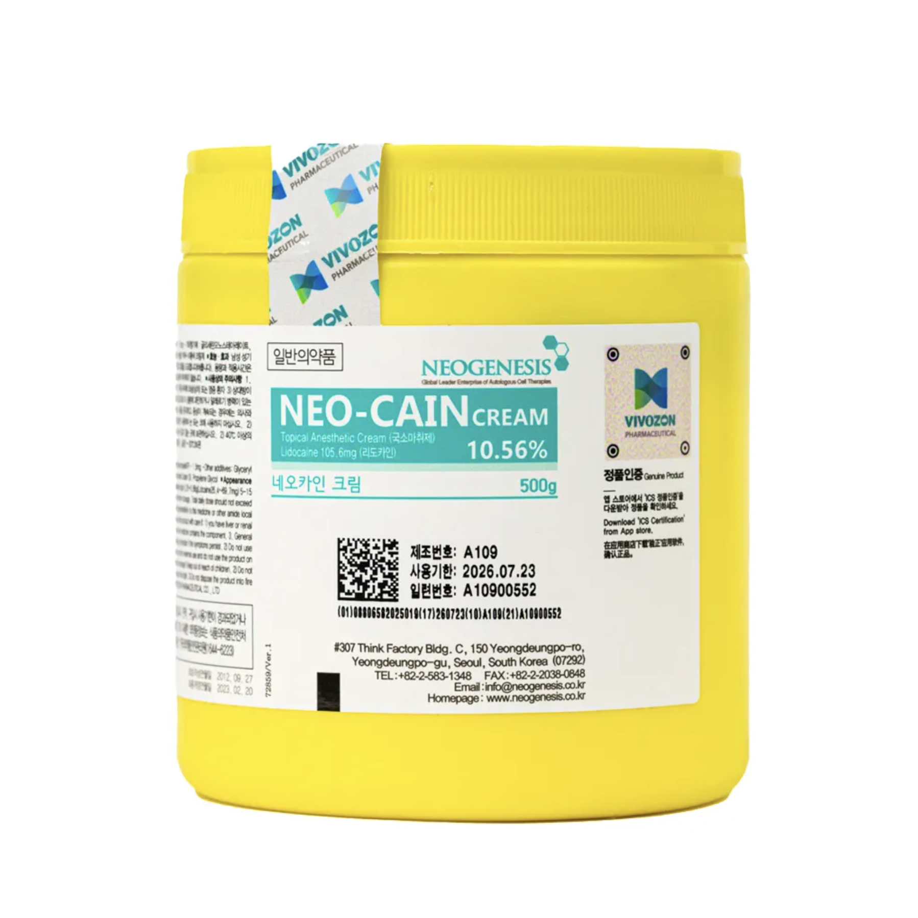 NEO-CAIN Cream 10.56% (30g) — Dermoire