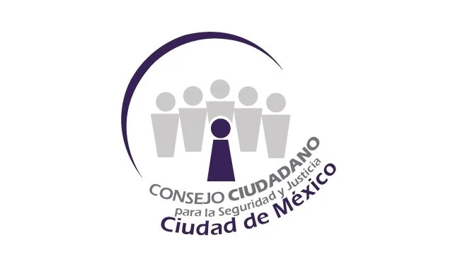 Logo del Consejo Ciudadano para la Seguridad y Justicia de la Ciudad de México con figuras humanas y texto en español.