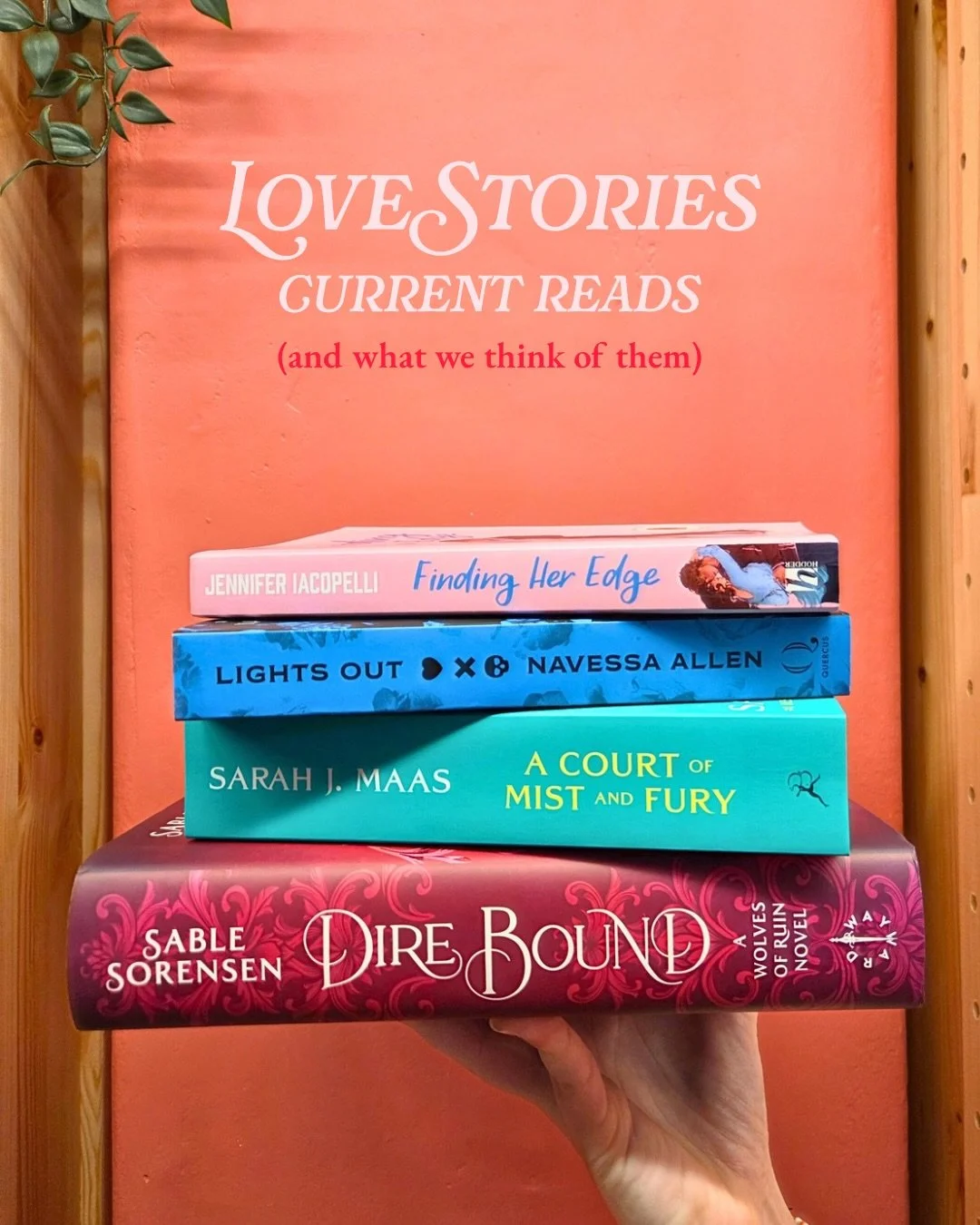 A little insight into what the team are currently reading here at Love Stories Bookshop 📚

What book are you working your way through at the moment/what&rsquo;s next on your TBR? 💕