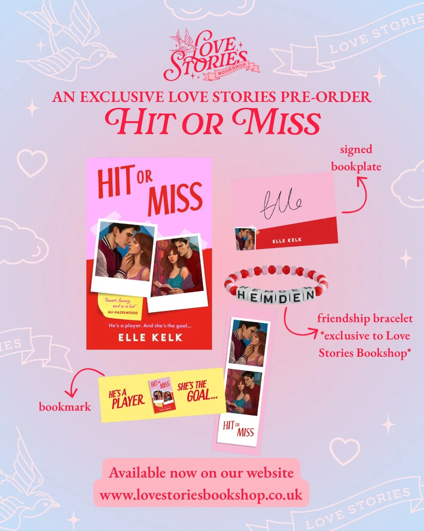 New week, new pre-order, and this one is extra special 😘

We are so excited to be partnering up with @ellekelkauthor @hqstories and @indie_thinking for a pre-order campaign for Elle&rsquo;s book Hit or Miss! If you order through us, you&rsquo;ll rec
