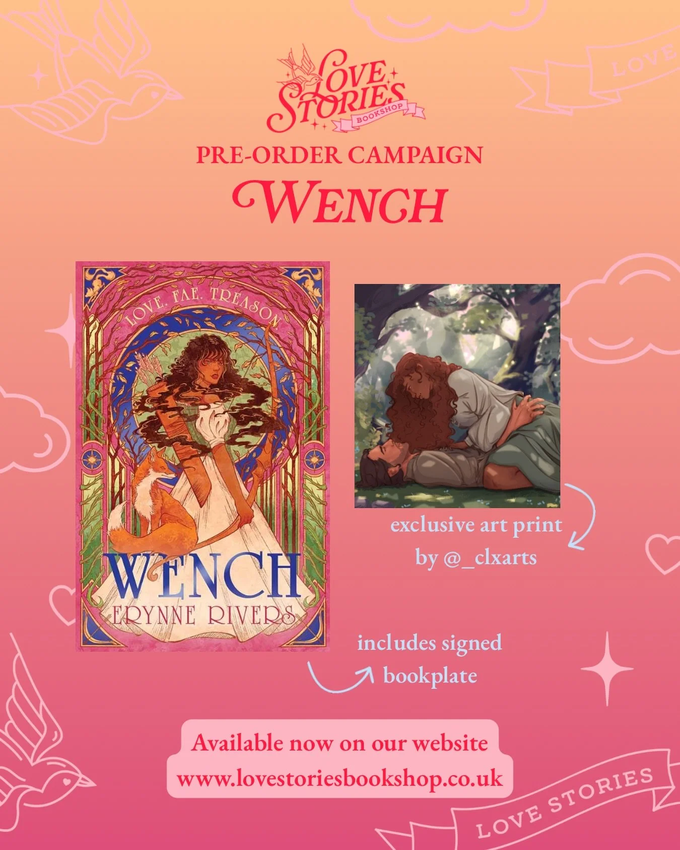 New pre-order! If you had a crush on the fox version of Robin Hood growing up (a rite of passage), then this one is for you! 💘🦊

Pre-order your copy of Wench by @enhaysch through us and receive a copy of the book, a signed bookplate, and an exclusi