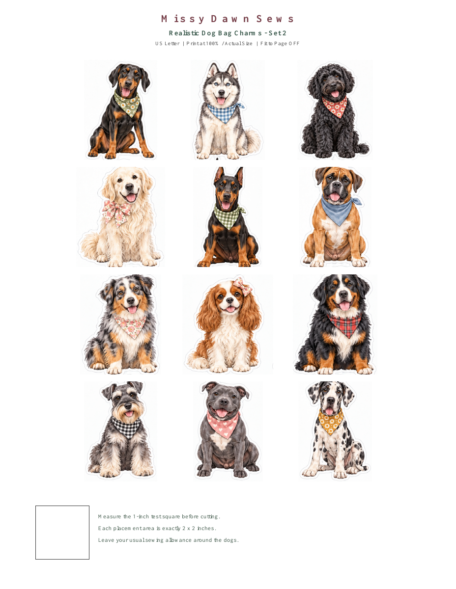 Pawsitively Adorable — Dog Charm PDF