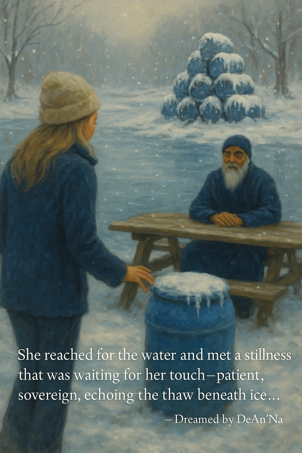 Dream Encounter by the Frozen Pond