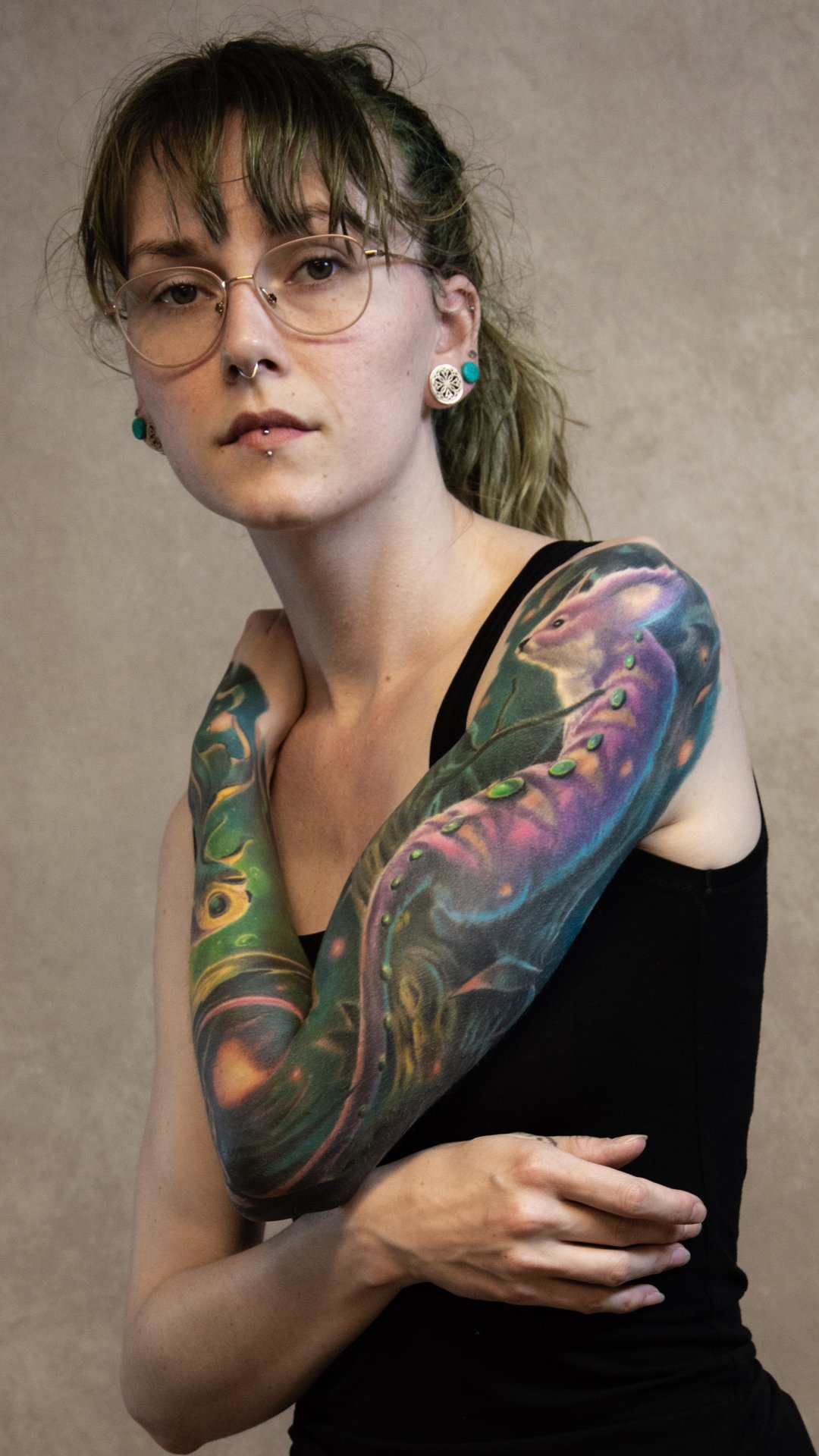 Portræt af Janne Houlind – en af Danmarks bedste tattoo-artister og ejer af Lind Studio i Randers