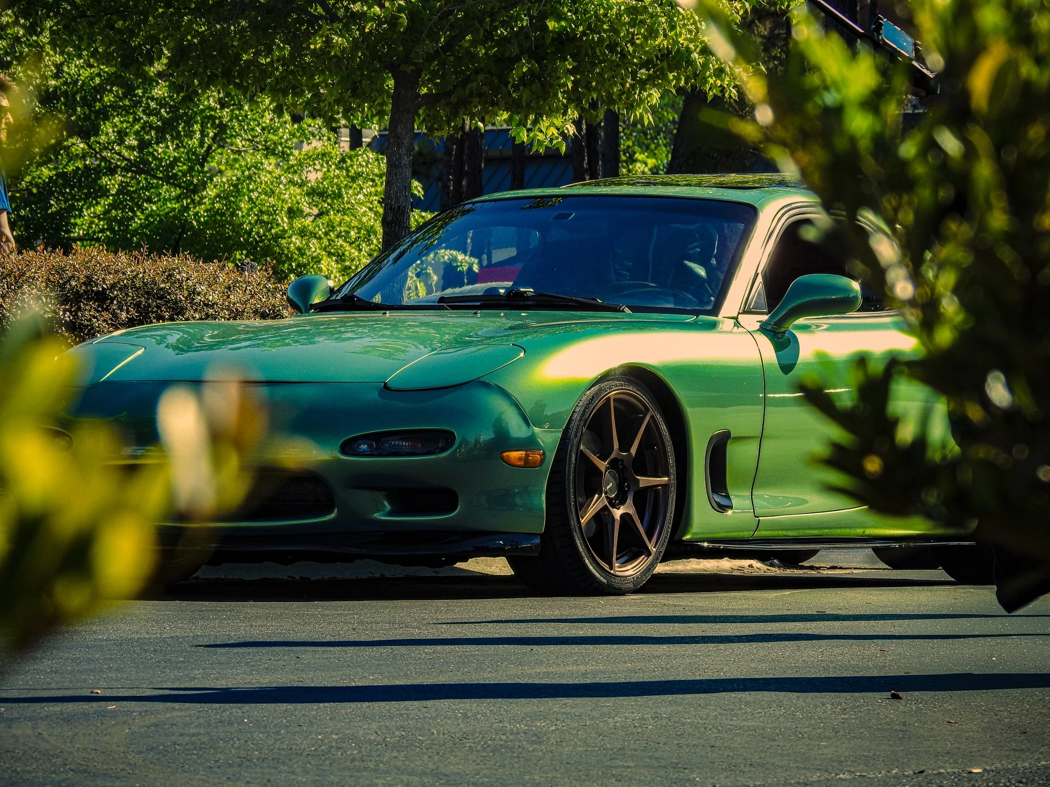 Green Mazda RX-7