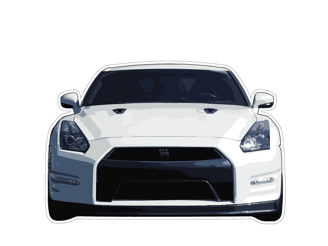 White Nissan GTR R35