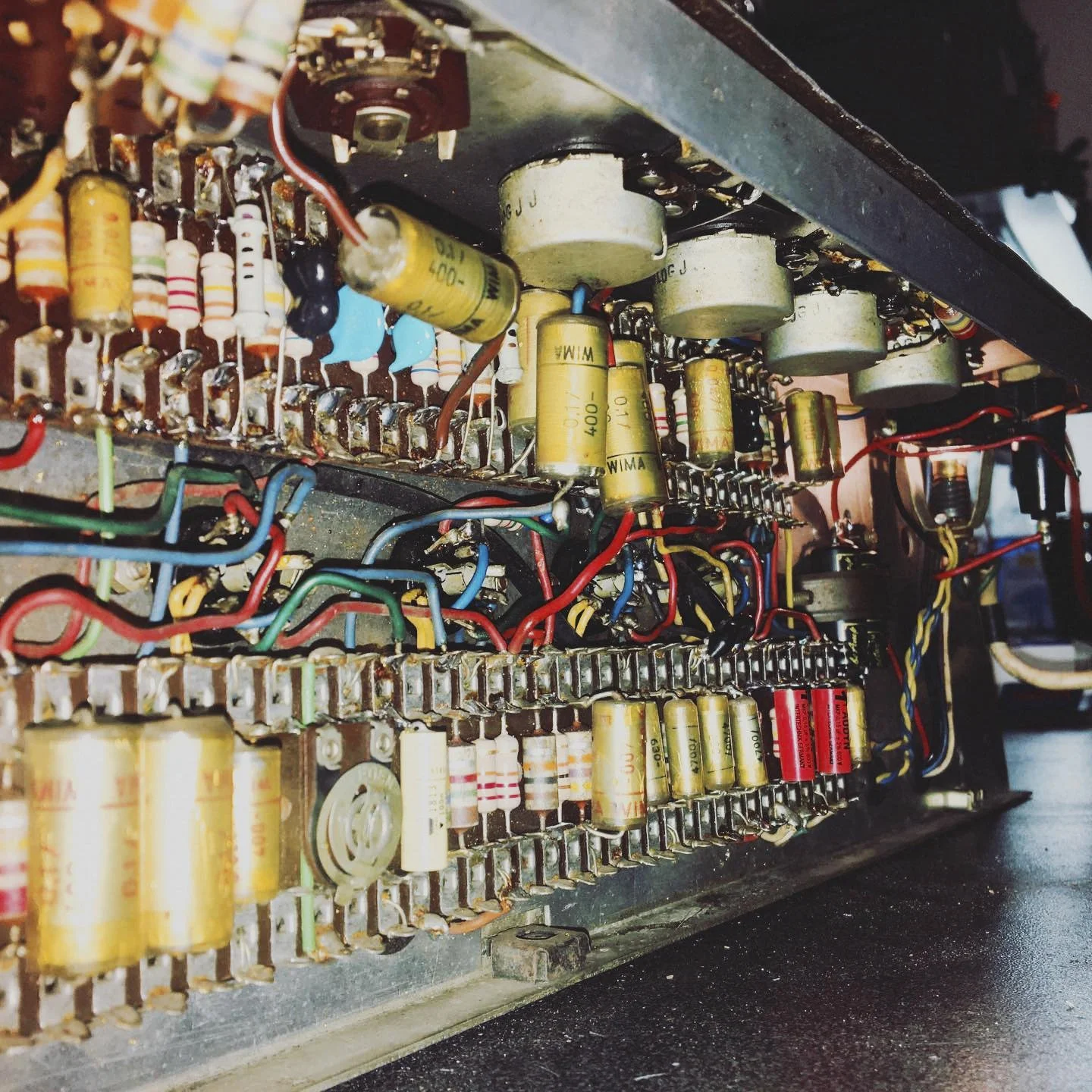 Châssis d’un Vox AC30 JMI des années 60 après restauration