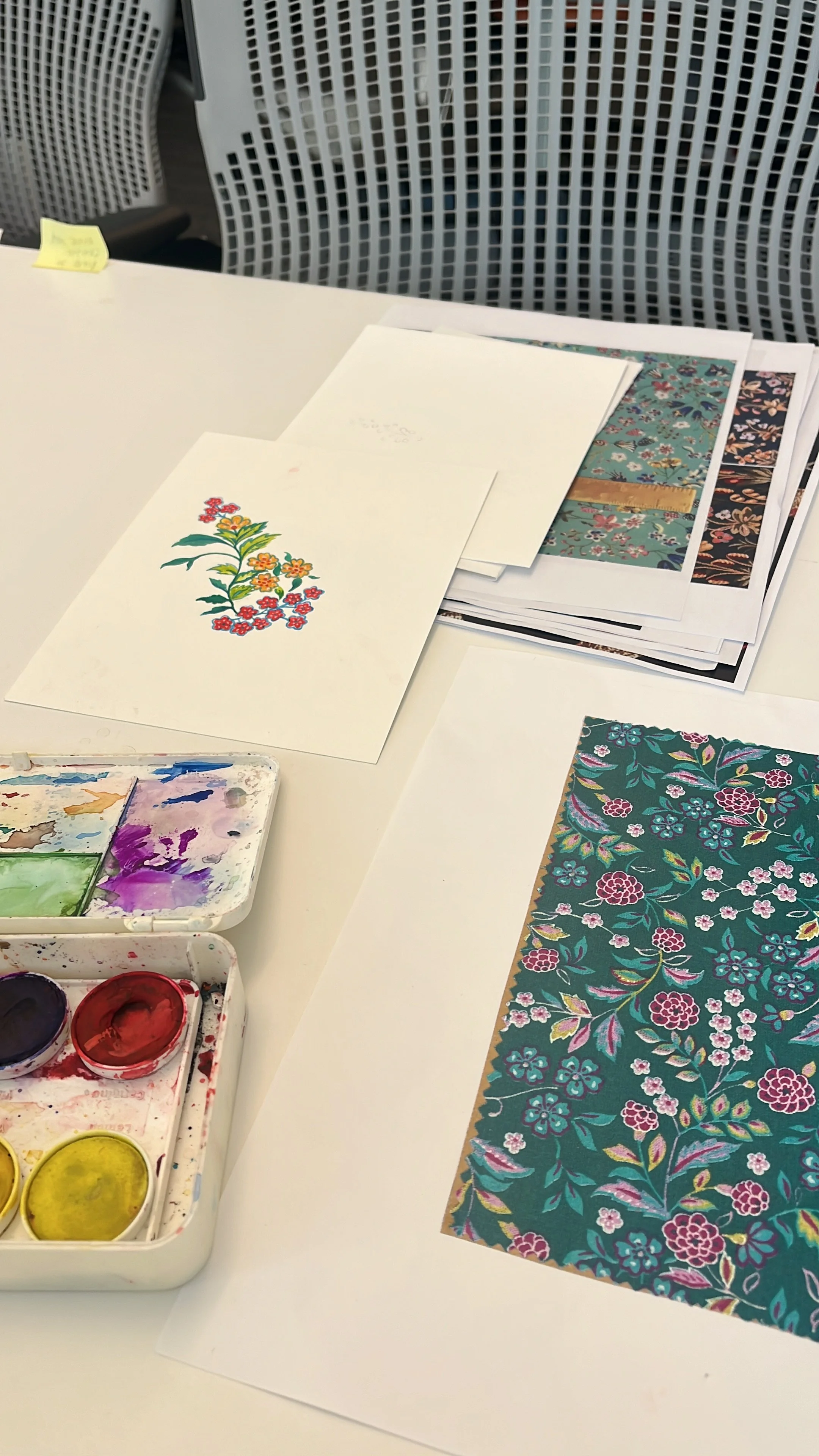 Painting motifs for Crewcuts Girl's print