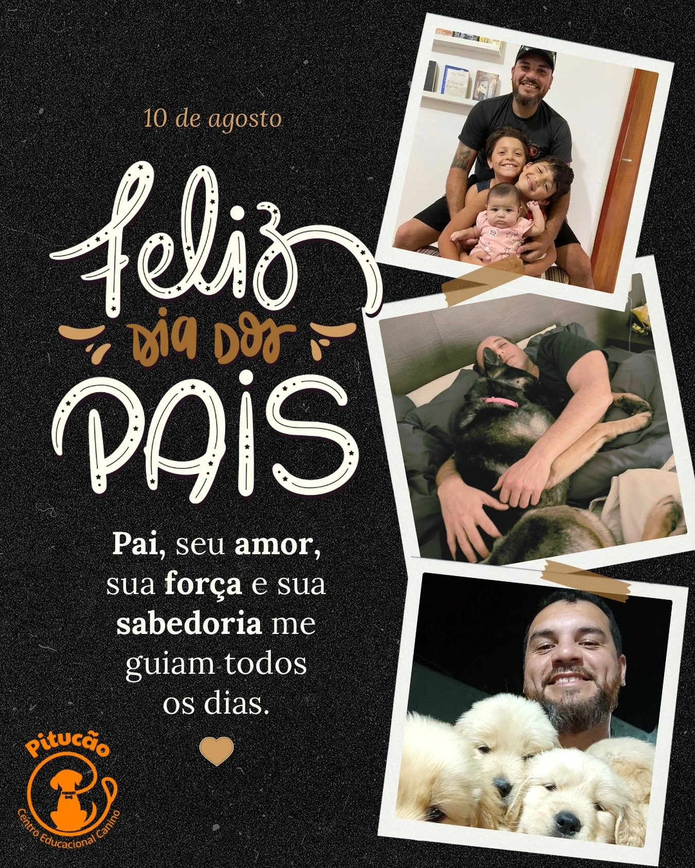 Na Pituc&atilde;o, acreditamos que todo amor conta. Hoje &eacute; dia de celebrar todos os pais &mdash; de filhos de duas ou quatro patas &mdash; que cuidam, ensinam e amam sem medida.
Feliz Dia dos Pais! 💙🐾 #Pituc&atilde;o #PaiDePet #DiaDosPais
